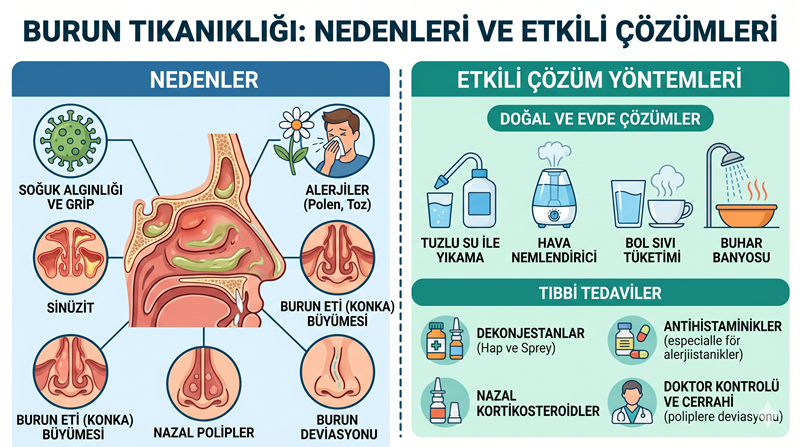 Burun Tıkanıklığı Neden Olur? Etkili Çözüm Yöntemleri